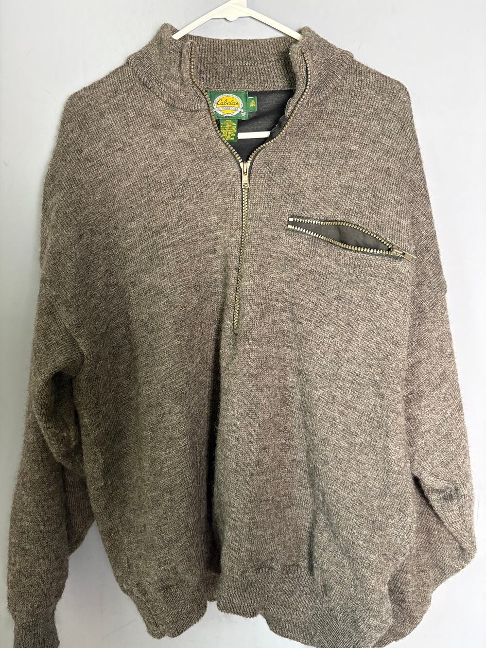 Cabela’s Gore Windstopper Full Zip Jacket Size XL Gray